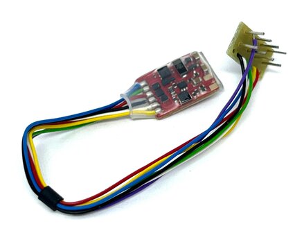 train-o-matic 02010119 function decoder II - NEM652 8 pin 7 wires