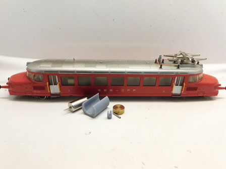 micromotor HM004C M&auml;rklin / Hamo oude model RBe 2/4, RCe 2/4, Roter Pfeil, Blauer Pfeil