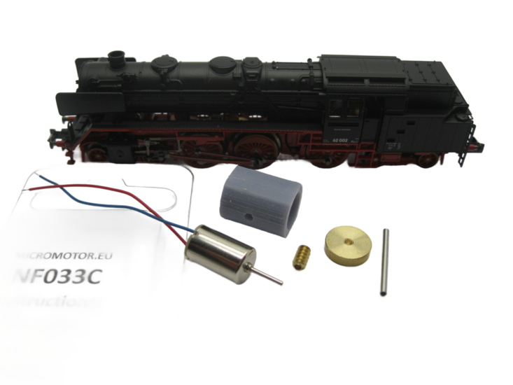 micromotor nf033C N ombouwset voor Fleischmann BR 62  DB, DR, DRG