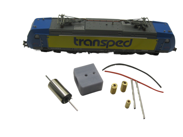 micromotor nf030C N ombouwset voor Fleischmann BR 245, BR 101, BR 145, BR 146, BR 185, u.a.