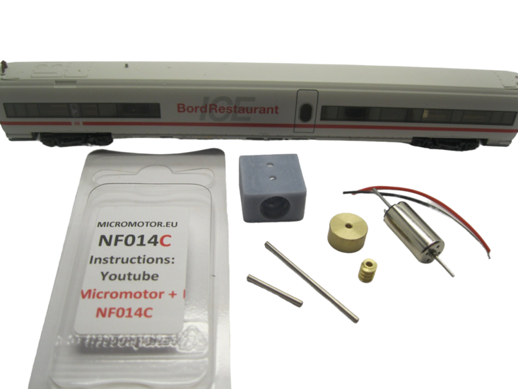 micromotor nf014C N ombouwset voor Fleischmann ICE-T