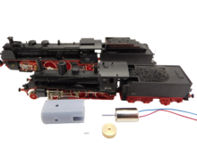 micromotor NA033F  motor ombouwset voor Arnold BR 18.4 (Motor in de tender), BR 18.5 , BR36, S 3/6 (Motor in de tender), KPEV P4, SNCF 231, SNCB reeks 3649